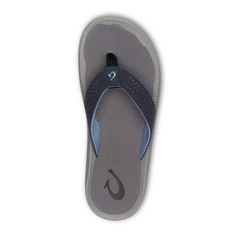 OluKai Ulele Sandal (Men) - Blue Depth/Charcoal Sandals - Thong - The Heel Shoe Fitters