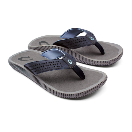 OluKai Ulele Sandal (Men) - Blue Depth/Charcoal Sandals - Thong - The Heel Shoe Fitters