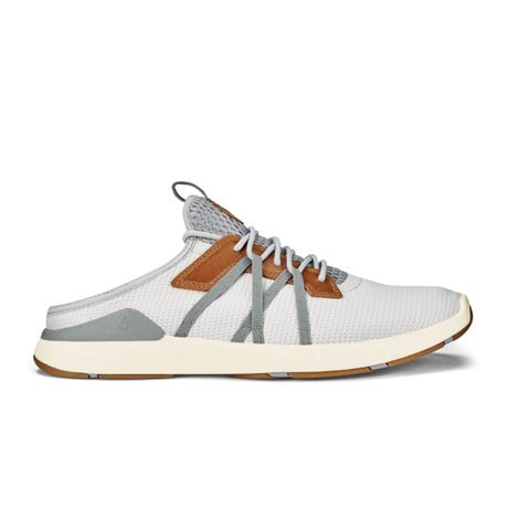 OluKai Mio Li Sneaker (Men) - Mist Grey/Poi Athletic - Casual - Lace Up - The Heel Shoe Fitters