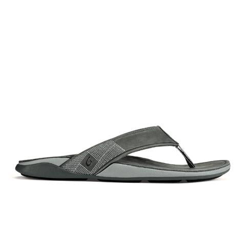 OluKai Tuahine Thong Sandal (Men) - Stone/Stone Sandals - Thong - The Heel Shoe Fitters