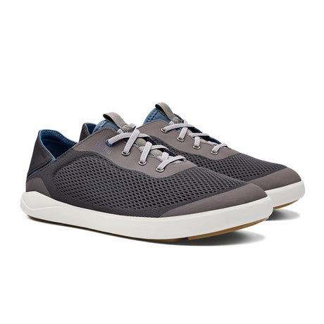 OluKai Moku Pae Lace Up (Men) - Pavement/Vintage Blue Athletic - Athleisure - The Heel Shoe Fitters