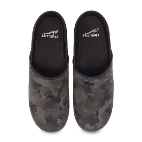 Dansko Professional Clog (Women) - Camo Suede Dress-Casual - Clogs & Mules - The Heel Shoe Fitters