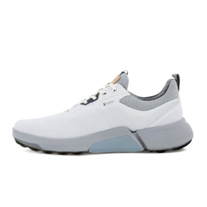 Ecco Golf Biom H4 Laced Shoe (Men) - White/Concrete Athletic - Golf - The Heel Shoe Fitters