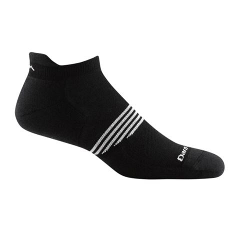 Darn Tough Element No Show Tab Lightweight with Cushion (Men) - Black Socks - Perf - Micro - The Heel Shoe Fitters