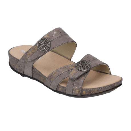 Romika Fidschi 22 Slide Sandal (Women) - Taupe Multi Sandals - Slide - The Heel Shoe Fitters