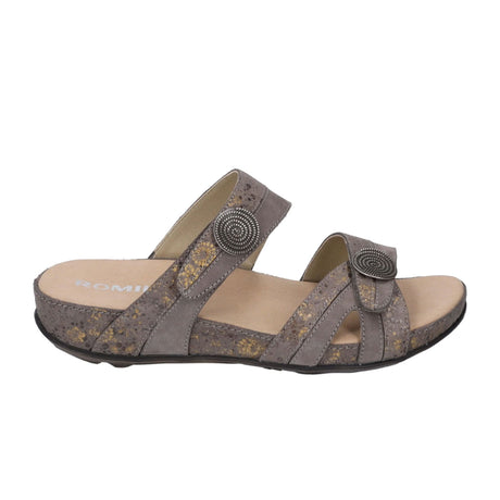 Romika Fidschi 22 Slide Sandal (Women) - Taupe Multi Sandals - Slide - The Heel Shoe Fitters