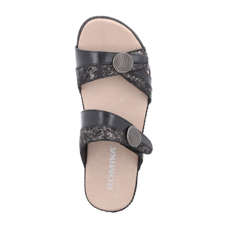 Romika Fidschi 22 Slide Sandal (Women) - Black Sandals - Slide - The Heel Shoe Fitters