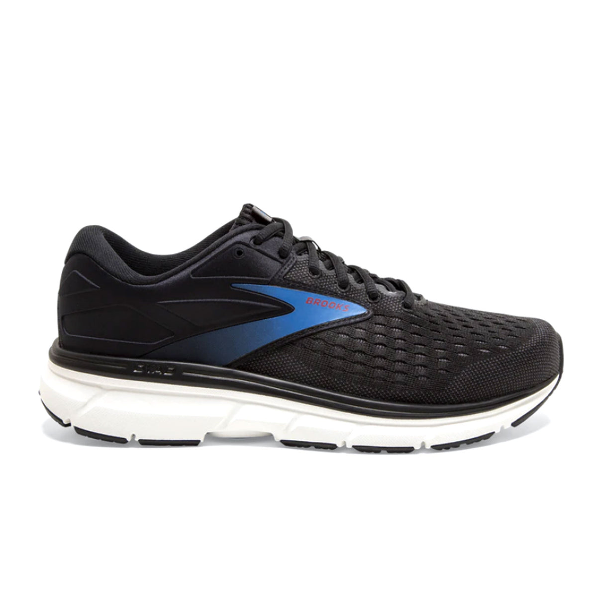Brooks Dyad 11 (Men) - Black/Ebony/Blue Athletic - Running - The Heel Shoe Fitters