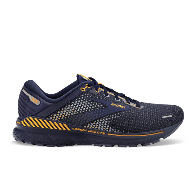Brooks Adrenaline GTS 22 Running Shoe (Men) - Peacoat/Grey/Sunflower Athletic - Running - The Heel Shoe Fitters