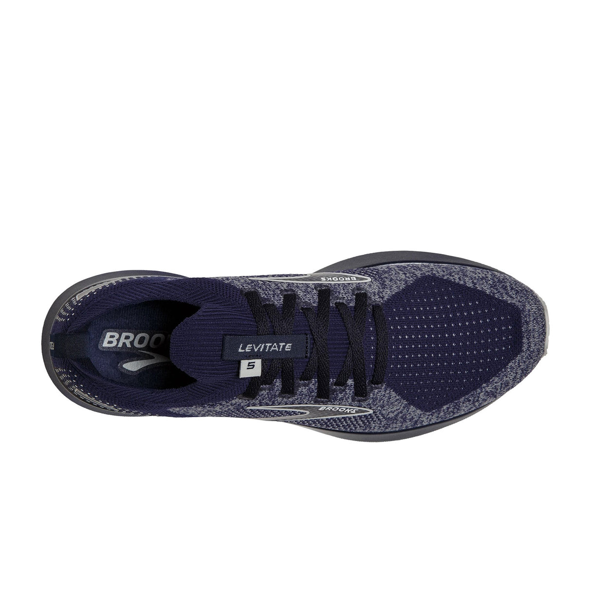 Brooks Levitate Stealthfit 5 Running Shoe (Men) - Peacoat/Grey Athletic - Running - Cushion - The Heel Shoe Fitters