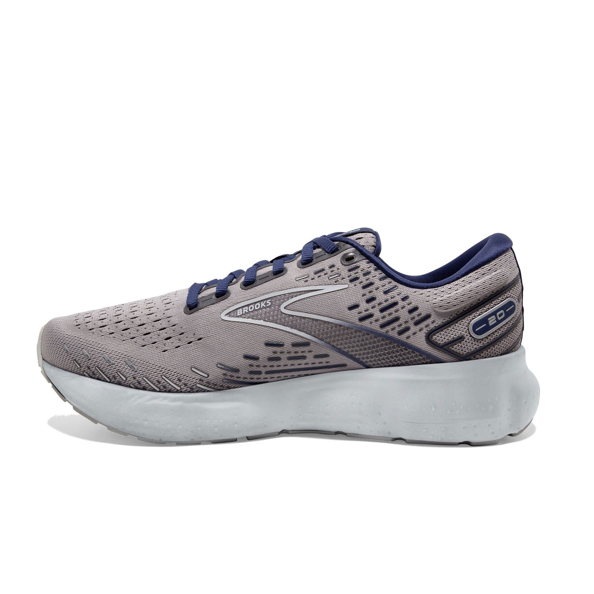 Brooks Glycerin 20 Running Shoe (Men) - Alloy/Grey/Blue Depths Athletic - Running - Neutral - The Heel Shoe Fitters