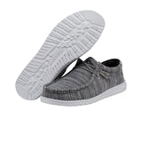 Hey Dude Wally Stretch Mix Slip On (Men) - Granite Dress-Casual - Slip Ons - The Heel Shoe Fitters