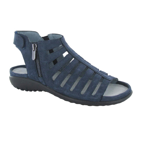 Naot Pitau Backstrap Sandal (Women) - Navy Velvet Nubuck Sandals - Backstrap - The Heel Shoe Fitters