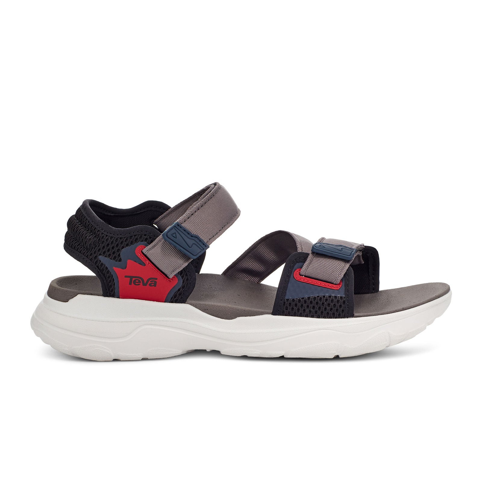 Teva Zymic Active Sandal Men Grey Red The Heel Shoe Fitters