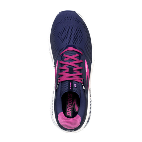 Brooks Ariel 20 Running Shoe (Women) - Peacoat/Vivid Viola/White Athletic - Running - Cushion - The Heel Shoe Fitters