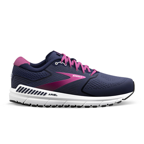 Brooks Ariel 20 (Women) - Peacoat/Vivid Viola/White Athletic - Running - Cushion - The Heel Shoe Fitters
