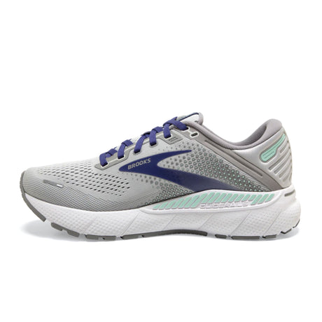 Brooks Adrenaline GTS 22 Running Shoe (Women) - Alloy/Blue/Green Athletic - Running - Stability - The Heel Shoe Fitters
