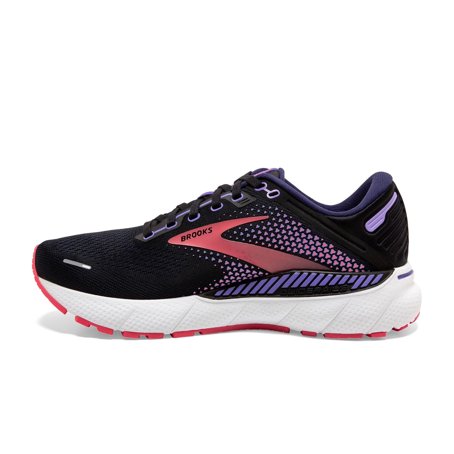 Brooks Adrenaline GTS 22 (Women) - Black/Purple/Coral – The Heel Shoe ...