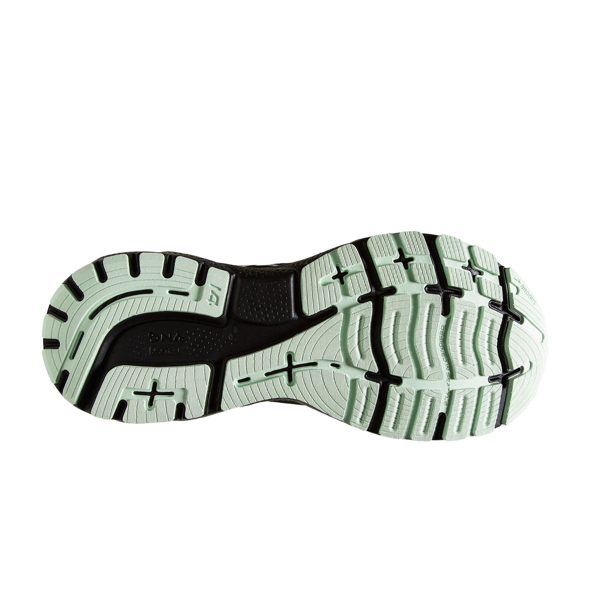 Brooks Ghost 14 GTX (Women) - Black/Blackened Pearl/Aquaglass Athletic - Running - Neutral - The Heel Shoe Fitters