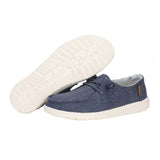 Hey Dude Wendy Chambray Slip On (Women) - Navy White Dress-Casual - Slip Ons - The Heel Shoe Fitters