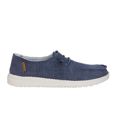 Hey Dude Wendy Chambray Slip On (Women) - Navy White Dress-Casual - Slip Ons - The Heel Shoe Fitters