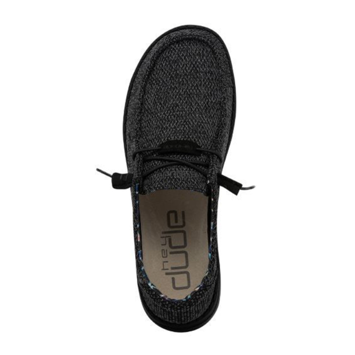 Hey Dude Wendy Sox Slip On (Women) - Micro Total Black Dress-Casual - Slip Ons - The Heel Shoe Fitters