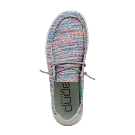Hey Dude Wendy Sox Slip On (Women) - Sunset Pink Dress-Casual - Slip Ons - The Heel Shoe Fitters