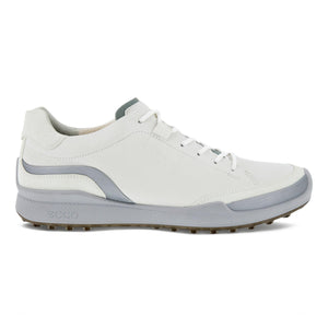 Ecco Golf Biom Hybrid Laced Golf Shoe (Men) - White/Silver Metallic/White Athletic - Golf - The Heel Shoe Fitters