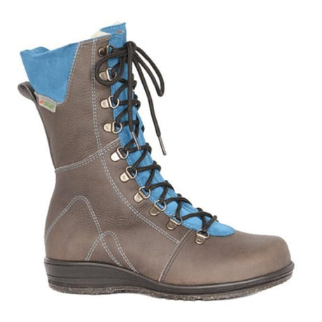 Martino Banff (Women) - Grey/Aqua Boots - Winter - Mid Boot - The Heel Shoe Fitters
