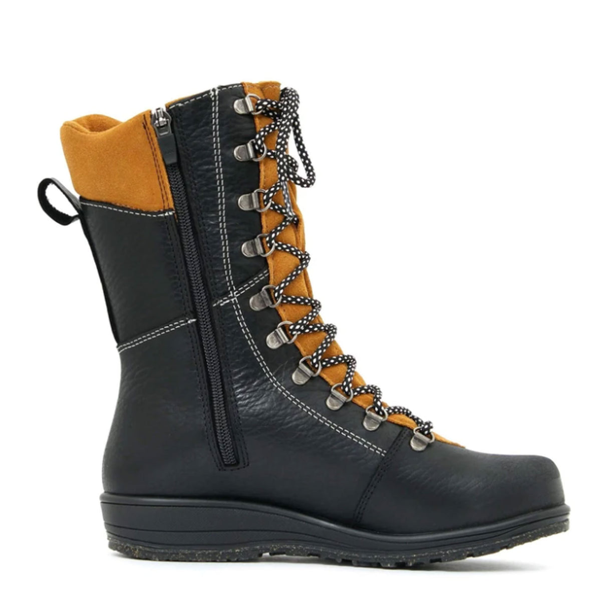 Martino Banff (Women) - Black/Mustard Boots - Winter - Mid Boot - The Heel Shoe Fitters