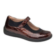 Drew Rose Mary Jane (Women) - Brown Croc Patent Leather Dress-Casual - Mary Janes - The Heel Shoe Fitters