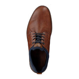 Rieker 14450-22 Dustin Lace Up (Men) - Nut/Blue Dress-Casual - Oxfords - The Heel Shoe Fitters
