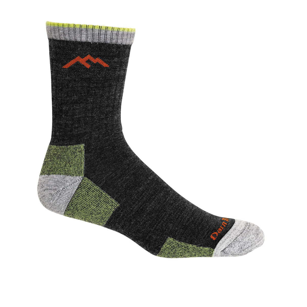 Darn Tough Hiker Midweight Micro Crew Sock with Cushion (Men) - Lime Accessories - Socks - Performance - The Heel Shoe Fitters