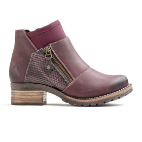 Dromedaris Kihana Metallic Ankle Boot (Women) - Violet Boots - Fashion - Ankle Boot - The Heel Shoe Fitters