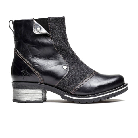 Dromedaris Kassia Burel Ankle Boot (Women) - Black Boots - Fashion - Mid Boot - The Heel Shoe Fitters