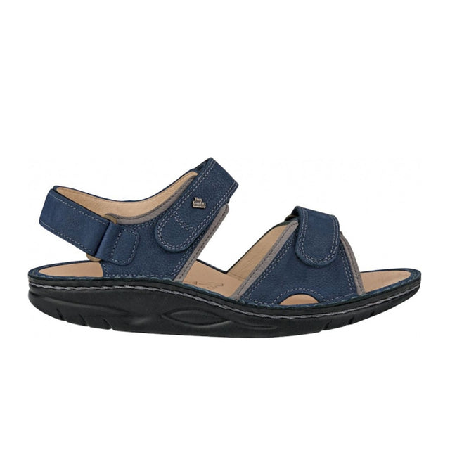 Finn Comfort Yuma Backstrap Sandal (Women) - Lake/Grey Sandals - Backstrap - The Heel Shoe Fitters