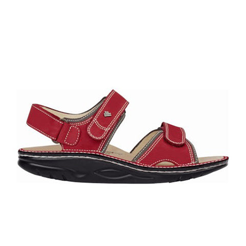 Finn Comfort Yuma Backstrap Sandal (Women) - Red Street Sandals - Backstrap - The Heel Shoe Fitters