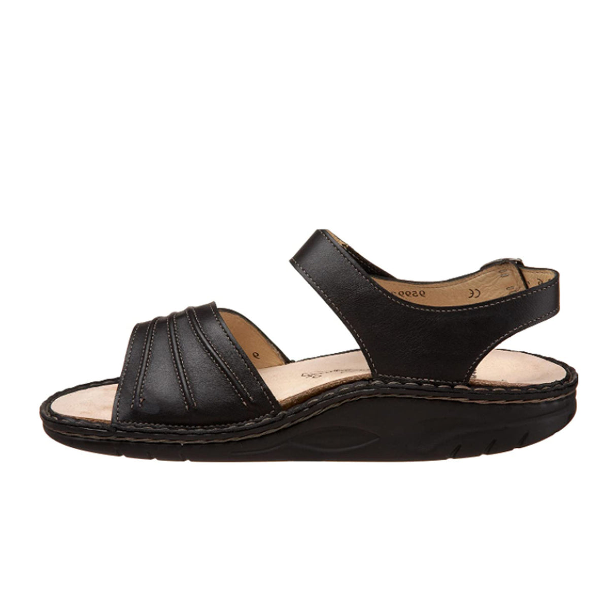 Finn Comfort Sausalito Backstrap Sandal (Women) - Schwarz Nappaseda Sandals - Backstrap - The Heel Shoe Fitters