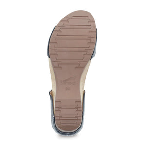 Dansko Tanya Wedge Sandal (Women) - Black Milled Burnished Sandals - Wedge - The Heel Shoe Fitters