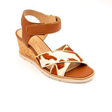 Wirth Hispanita Wedge Sandal (Women) - Cognacature Sandals - Heel/Wedge - The Heel Shoe Fitters