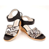 Wirth Hispanita Wedge Sandal (Women) - Preto Nature Sandals - Heel/Wedge - The Heel Shoe Fitters