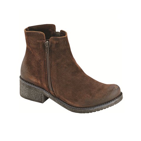 Naot Wander Zip Ankle Boot (Women) - Seal Brown Suede Boots - Fashion - Ankle Boot - The Heel Shoe Fitters