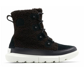 Sorel Explorer II Joan Cozy Mid Boot (Women) - Black/Tea Light Boots - Winter - Mid Boot - The Heel Shoe Fitters
