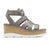 Sorel Joanie III Lace (Women) - Chrome Grey/White Sandals - Wedge - The Heel Shoe Fitters