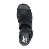 Sorel Joanie III Ankle Strap (Women) - Black/Black Sandals - Heel/Wedge - The Heel Shoe Fitters