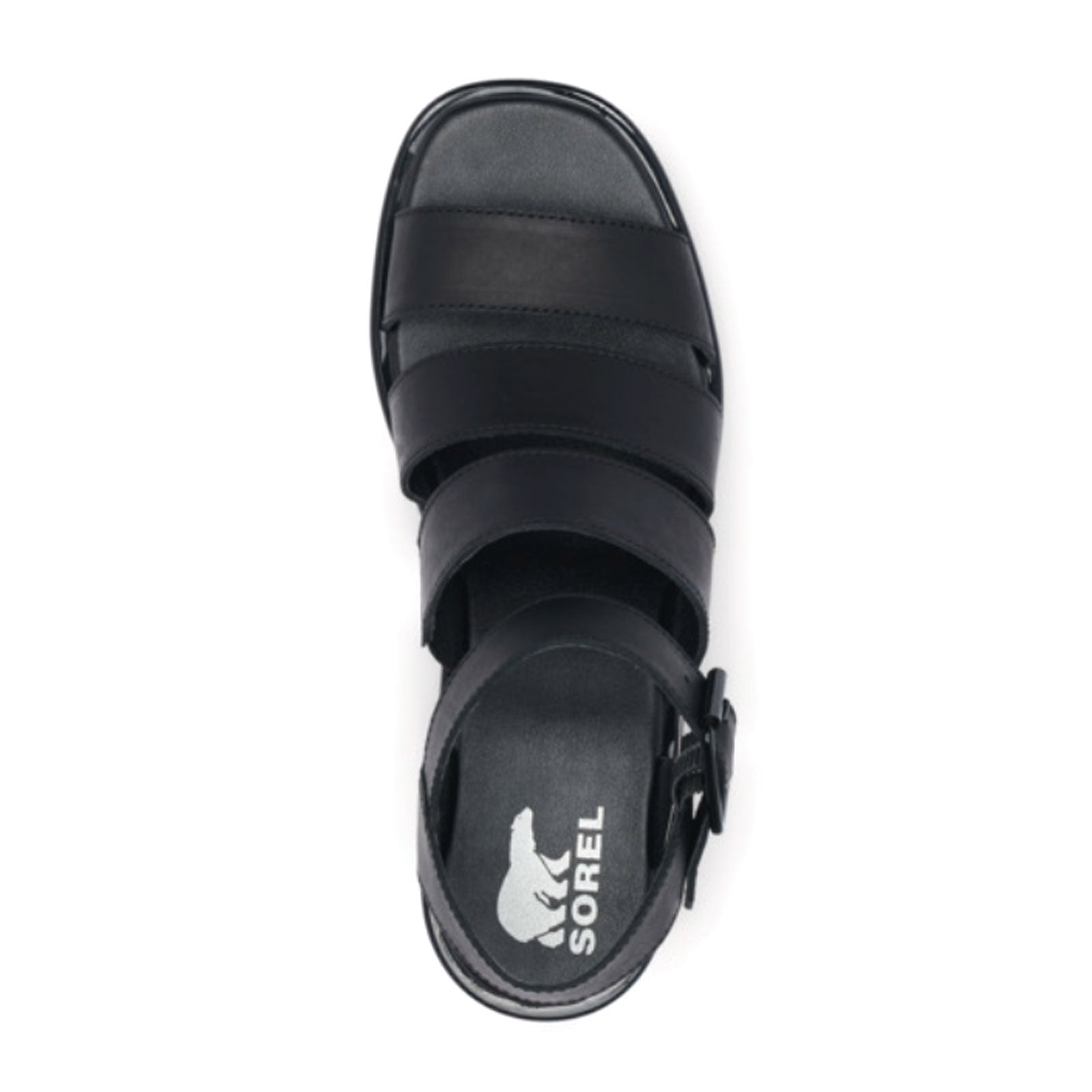 Sorel Joanie III Ankle Strap (Women) - Black/Black Sandals - Wedge - The Heel Shoe Fitters