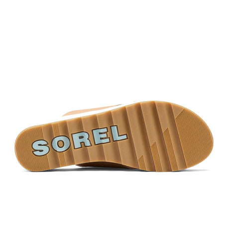 Sorel Cameron Flatform Slide Sandal (Women) - Honest Beige/Sea Salt Sandals - Slide - The Heel Shoe Fitters