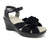 Akaishi Hana Wedge Sandal (Women) - Black Sandals - Wedge - The Heel Shoe Fitters