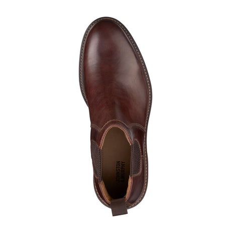 Johnston & Murphy Barrett Chelsea Boot (Men) - Mahogany Full Grain Boots - Fashion - Chelsea - The Heel Shoe Fitters