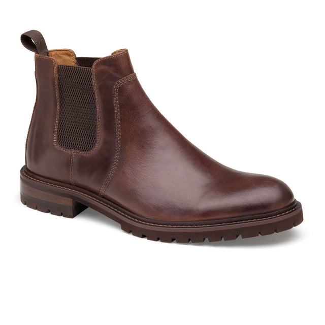 Johnston & Murphy Barrett Chelsea Boot (Men) - Mahogany Full Grain Boots - Fashion - Chelsea Boot - The Heel Shoe Fitters